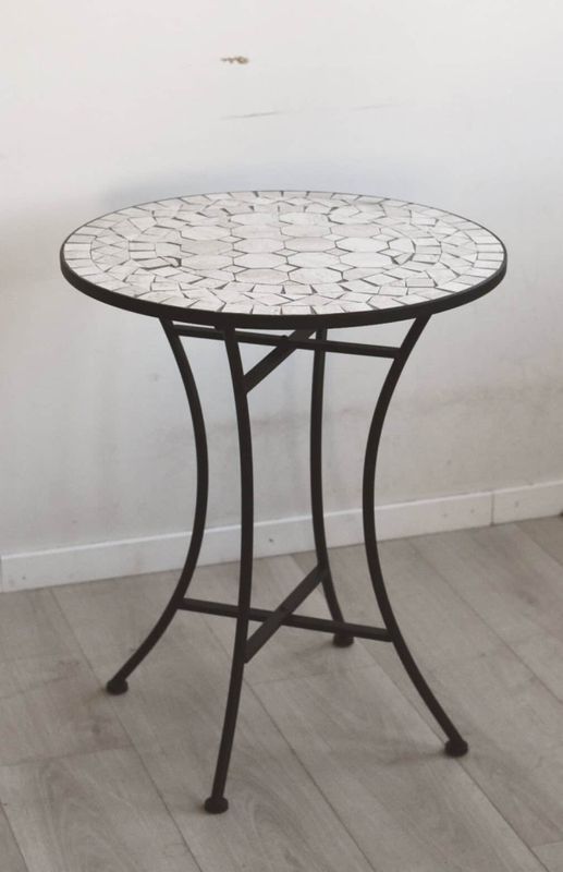 Mosaikkbord rundt d 60 cm Marakesh
