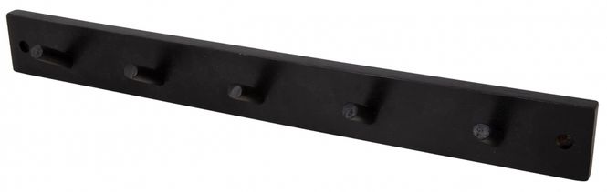 Hovedbilde Knaggrekke mangotre sort 5 knagger 44x5cm