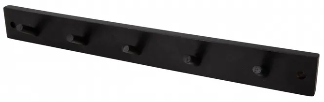 Hovedbilde Knaggrekke mangotre sort 5 knagger 44x5cm