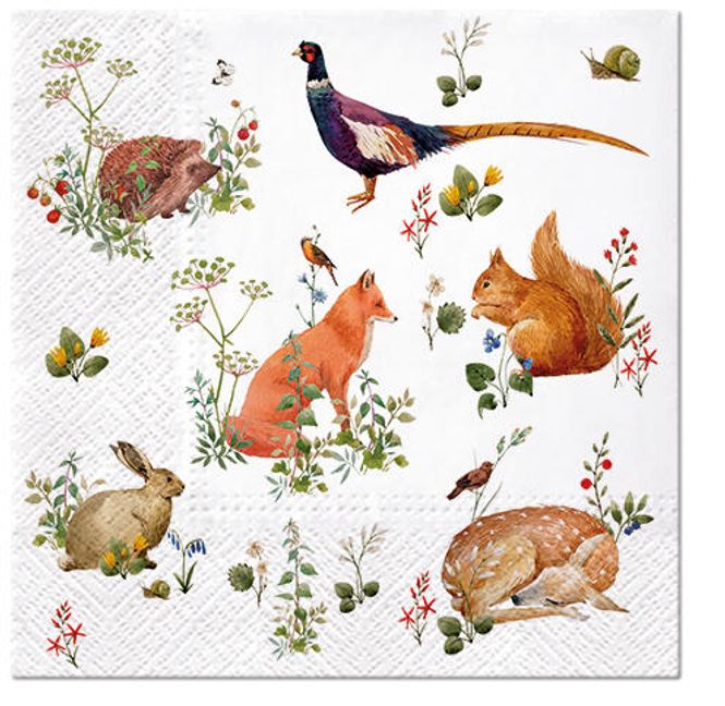 Hovedbilde Serviett Wild Forest Animal