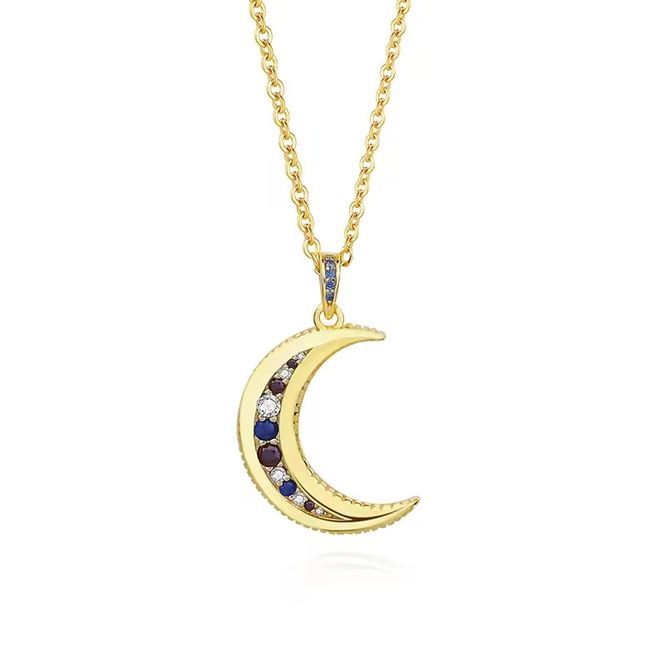 Hovedbilde To The Moon Necklace 18K Gold Mix