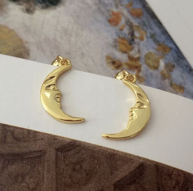 Hovedbilde Moon Earring 18K Gold