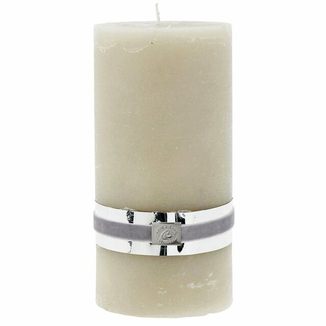 Hovedbilde Rustic pillar candle 20 cm. silver grey