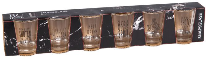 Hovedbilde Shotglass blank gutta-tekster 5x6cm s/6