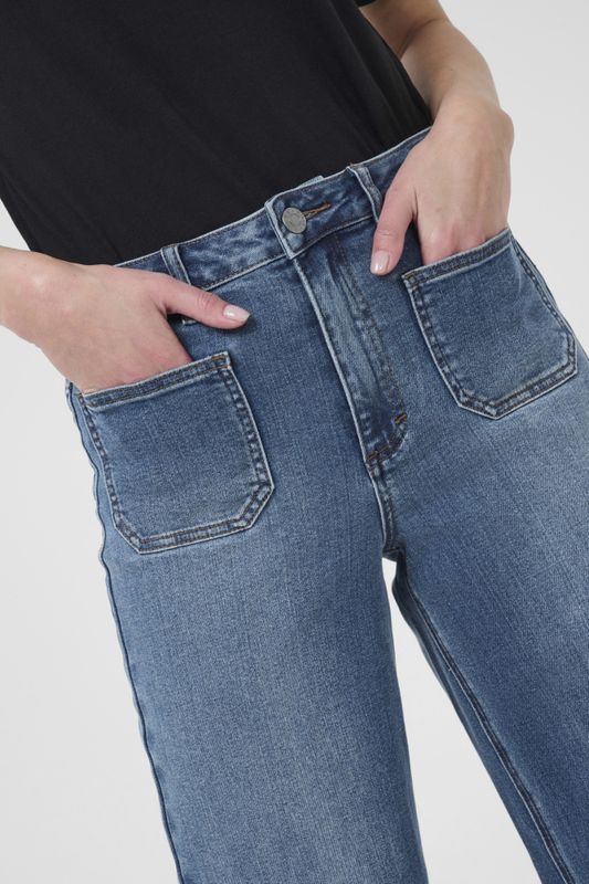 KAbrook HW Reg Fit Jeans Medium Blue Denim