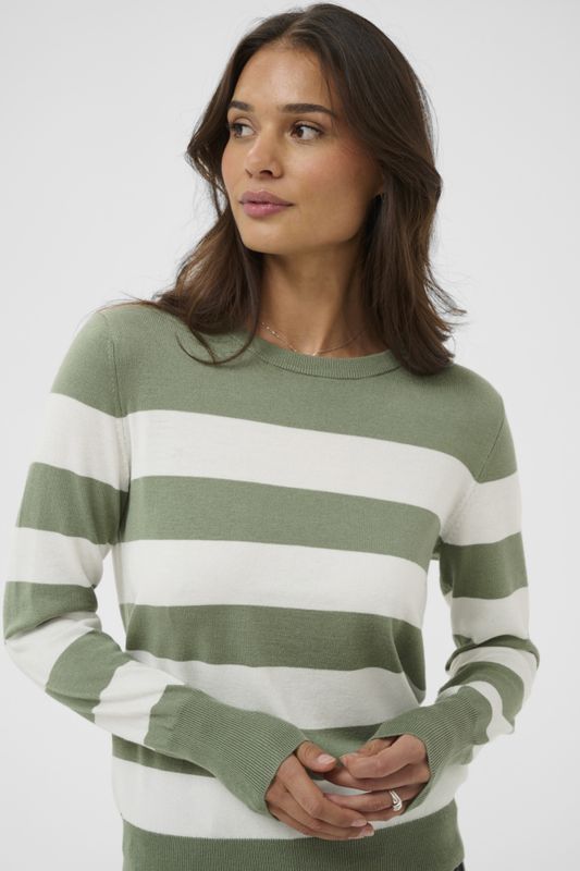 KAlizza Striped Knit Pullover