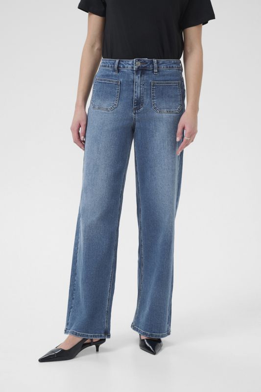 KAbrook HW Reg Fit Jeans Medium Blue Denim