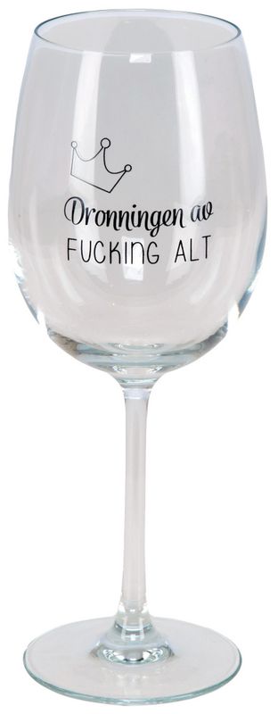 Vinglass Dronningen av fucking... h:23cm