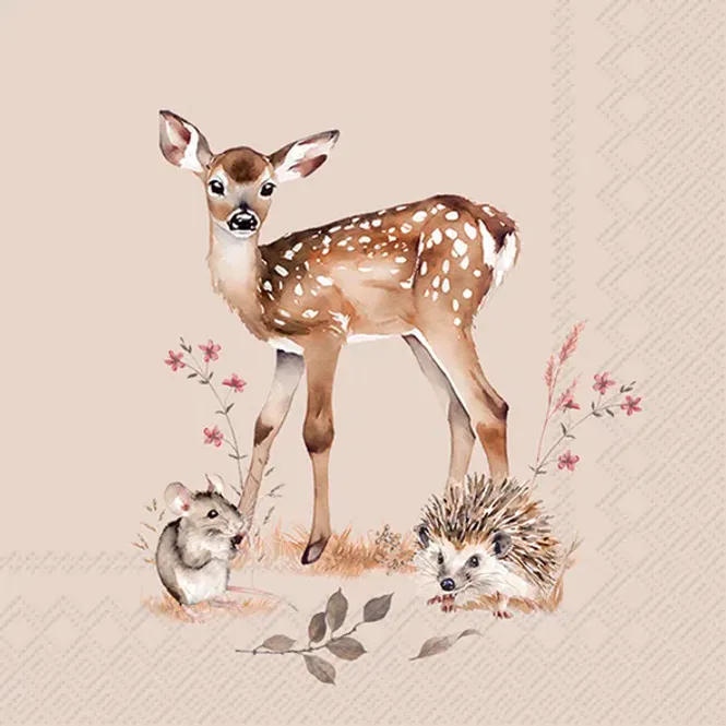 Hovedbilde Servietter Forest Tales Linen Kaffe