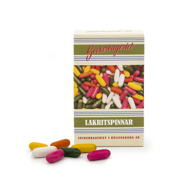 Hovedbilde LAKRISPINNER 100G