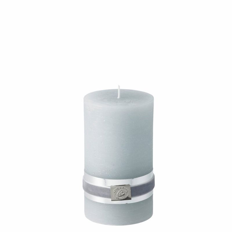 Lene Bjerre Candle Rustic Medium Light Grey