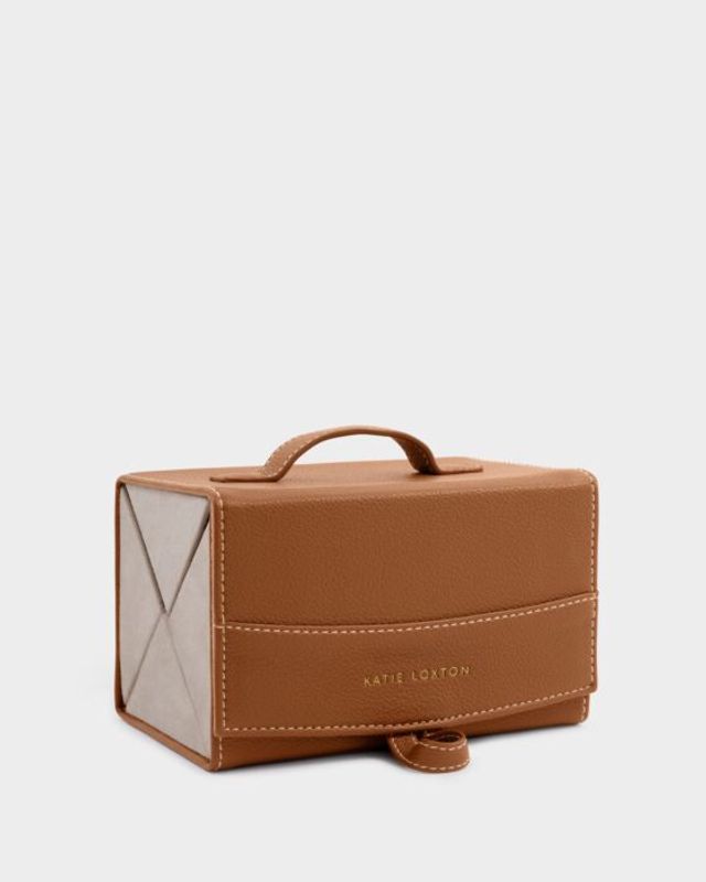 FOLD-OUT SUNGLASSES TRAVEL CASE | Cognac