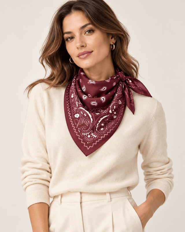 Scarf A26 band Burgundy