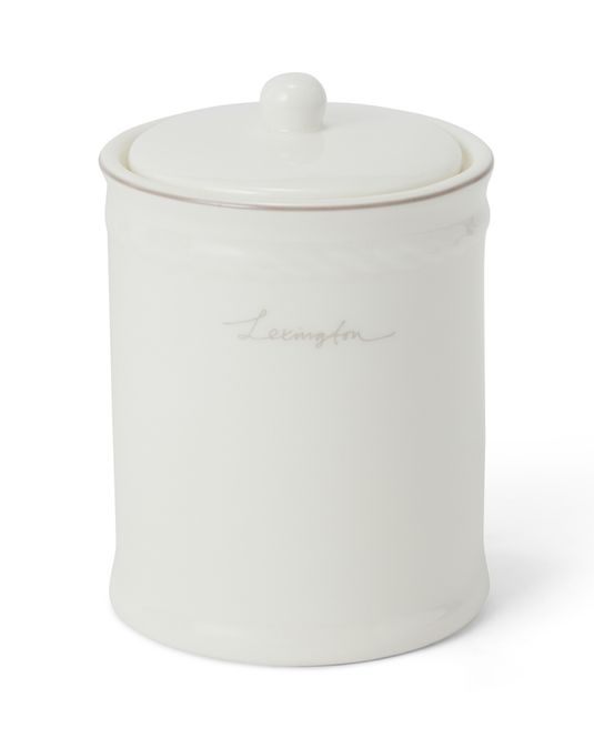 Hovedbilde Lexington Porcelain Jar with Lid White/Beige