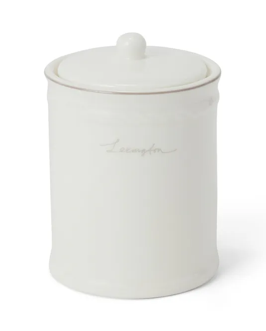 Hovedbilde Lexington Porcelain Jar with Lid White/Beige