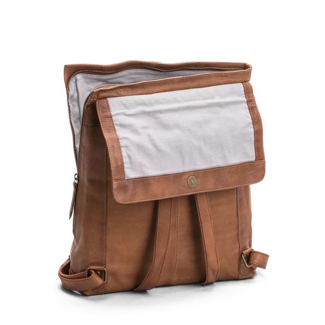 Hovedbilde Backpack  w flap 14 large - brown