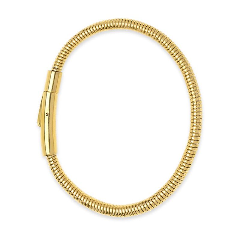 Laerke - Rounded Bracelet Stainless Steel Gold
