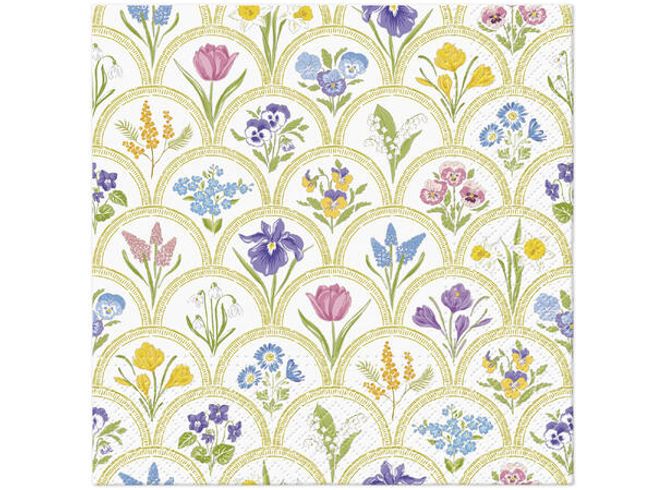 Hovedbilde Servietter Lunsj Hageblomster