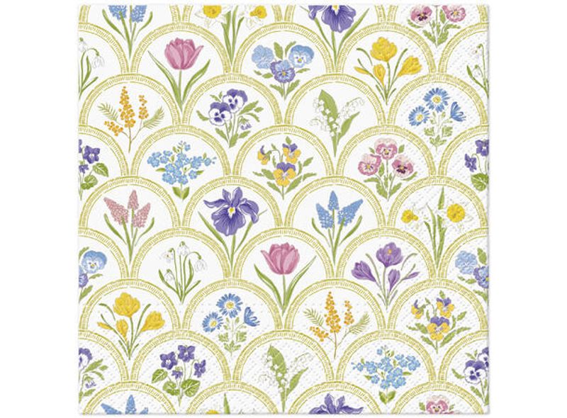 Servietter Lunsj Hageblomster