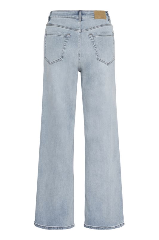 KAmeadow HW Reg Fit Jeans Light Blue Washed Denim