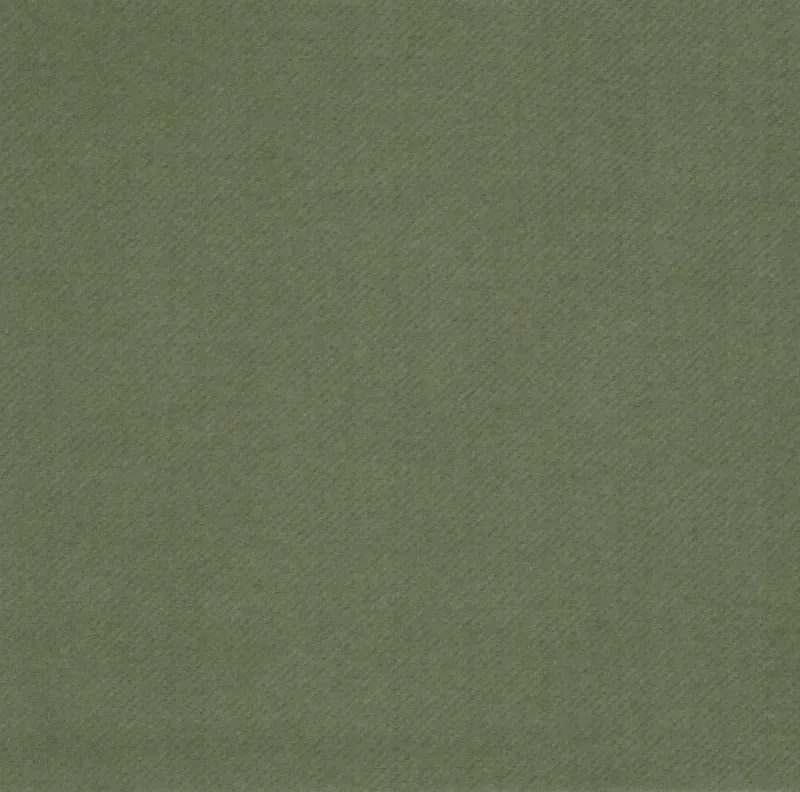 Servietter Textile Touch Uni Dark Oliven 12st