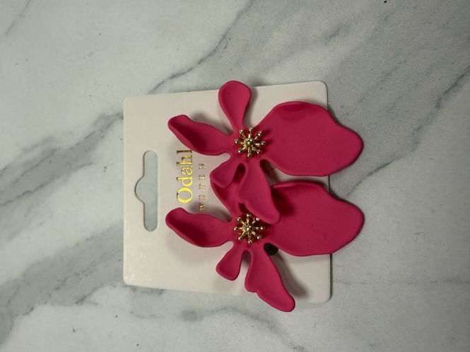 Hovedbilde Øredobber Cerise Blomst