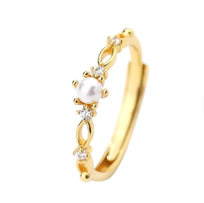 Hovedbilde Kaja Ring Glass pearls 18K Gold