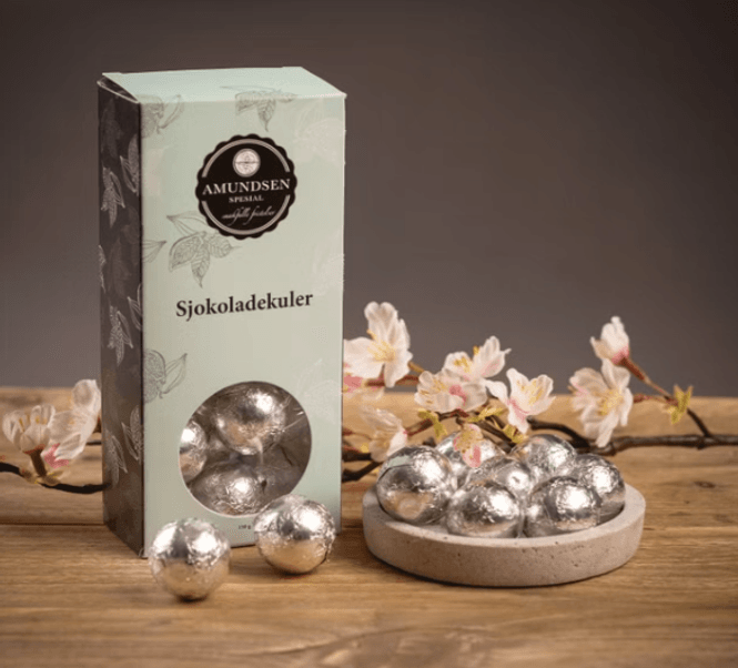 Hovedbilde Sjokoladekuler - fylt med hasselnøtt praline 130g