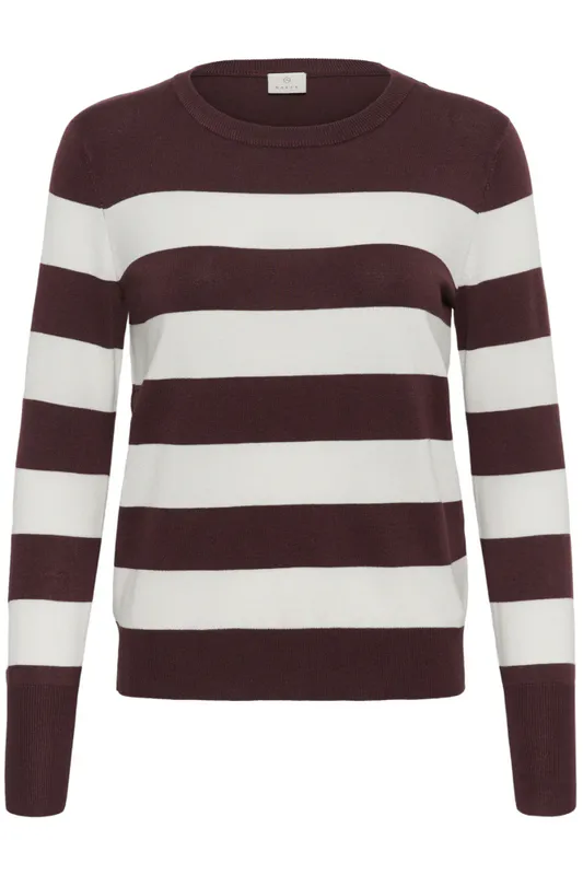 KAlizza Striped Knit Pullover