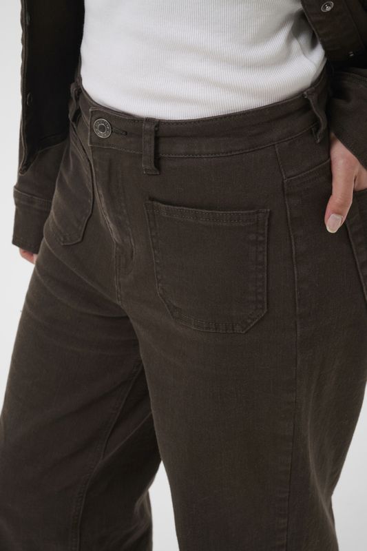 KAbrook HW Reg Fit Jeans Coffee Bean