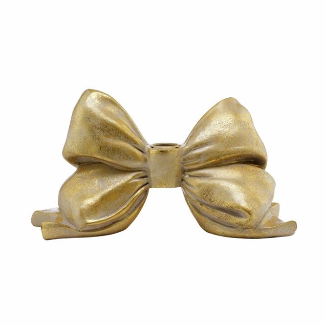 Hovedbilde Serafina candlestick bow 24cm. L. Gold