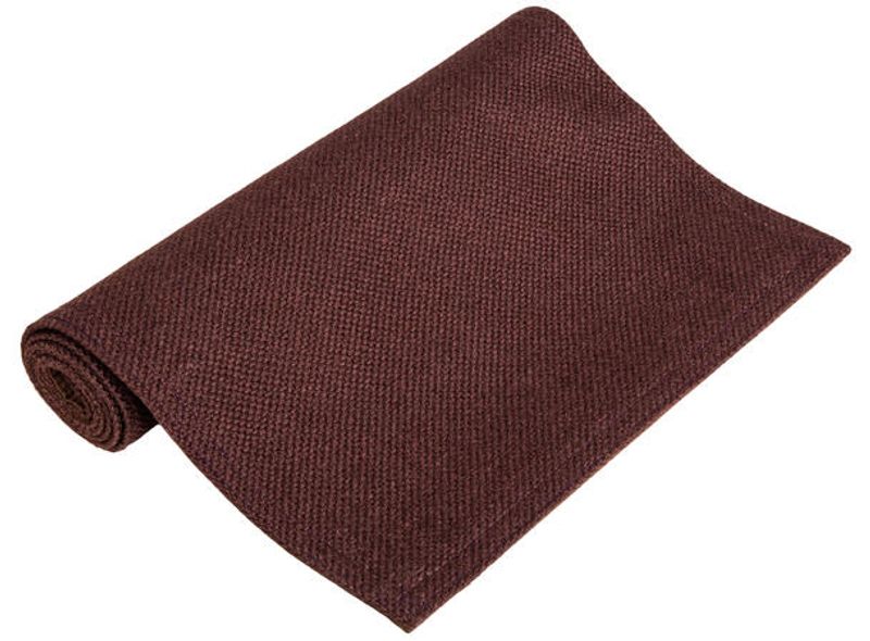 Brikke vevd ensfarget brun 33x45cm