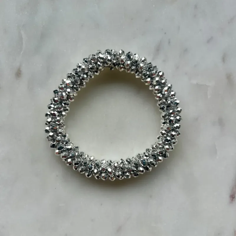 Glitter Hårstrikk/Armbånd