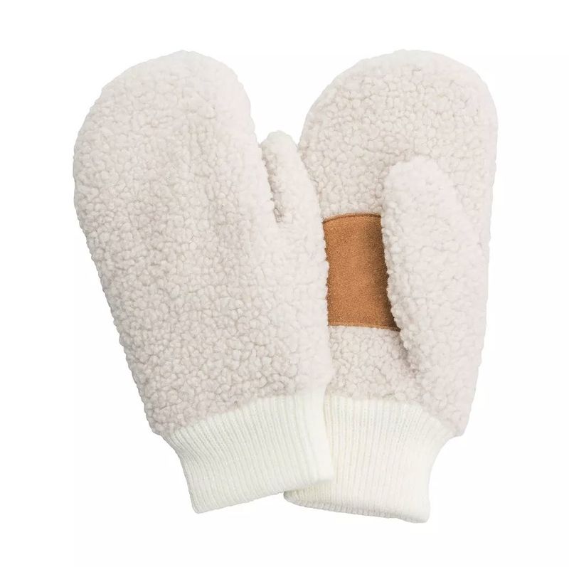Votter Polyester Fur, Fleece lining - Beige