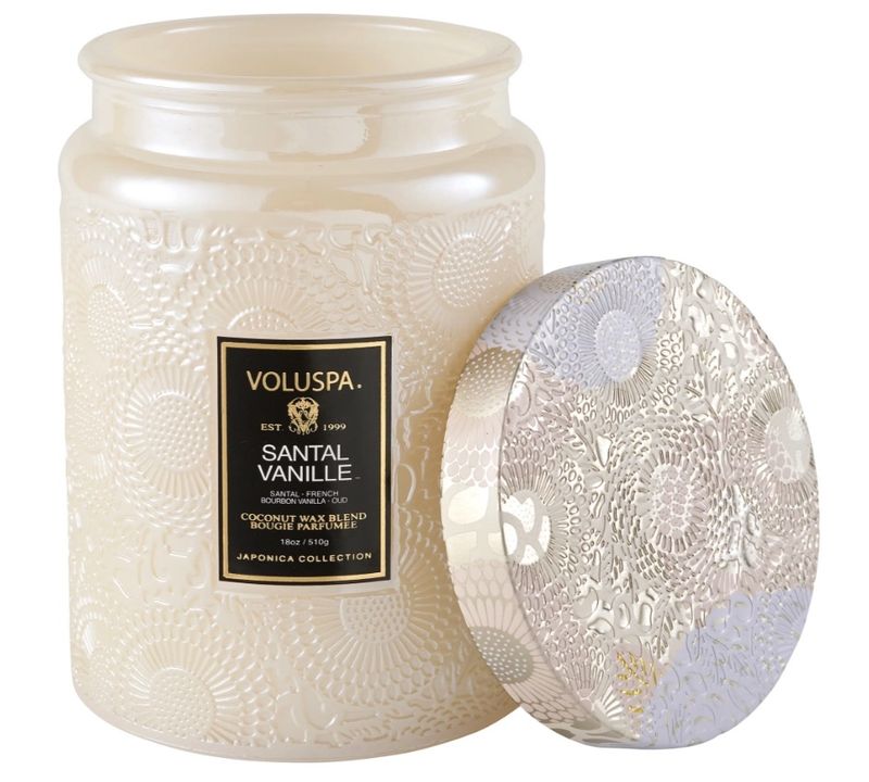 SANTAL VANILLE Large JAR CANDLE 100t