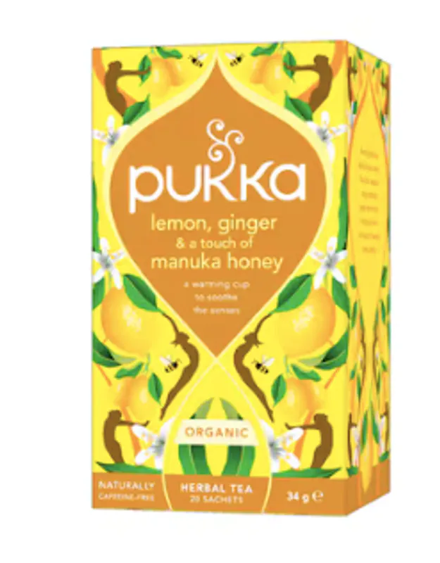 Pukka Te Lemon,ginger,manuka honey