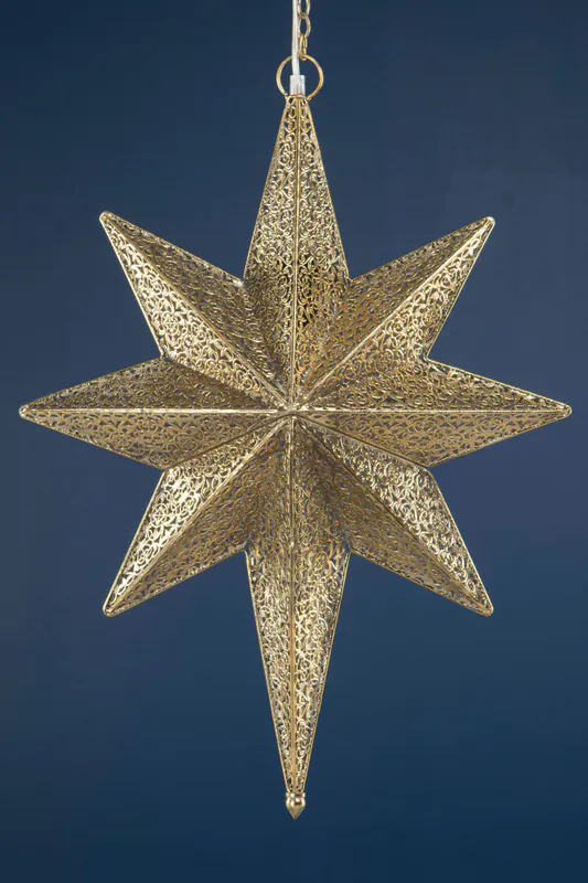 Adventsstjerne Mira messing 68cm