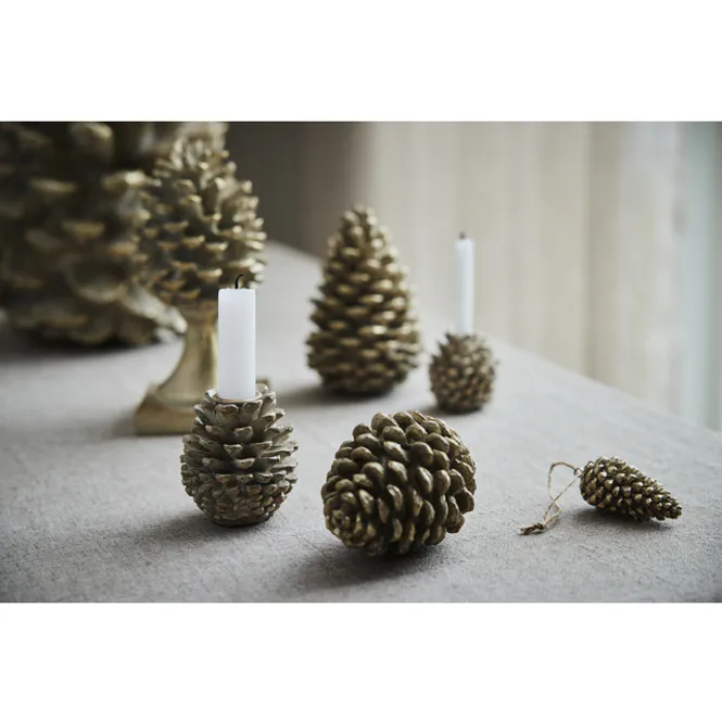 Hovedbilde Serafina decoration pine cone 15cm. L. Gold