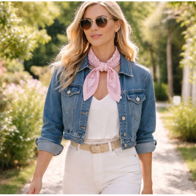 Hovedbilde Bandana - Lys Rosa