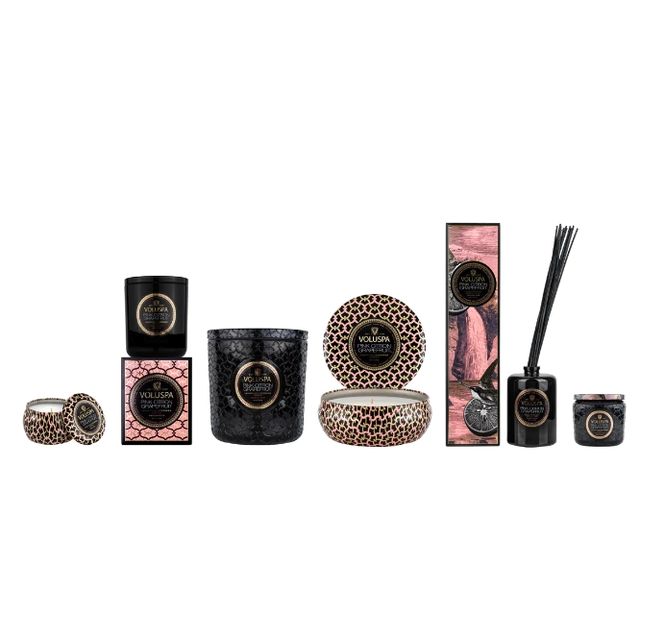 Hovedbilde Voluspa Pink Citron Grapefruit boxed candle 60h ...