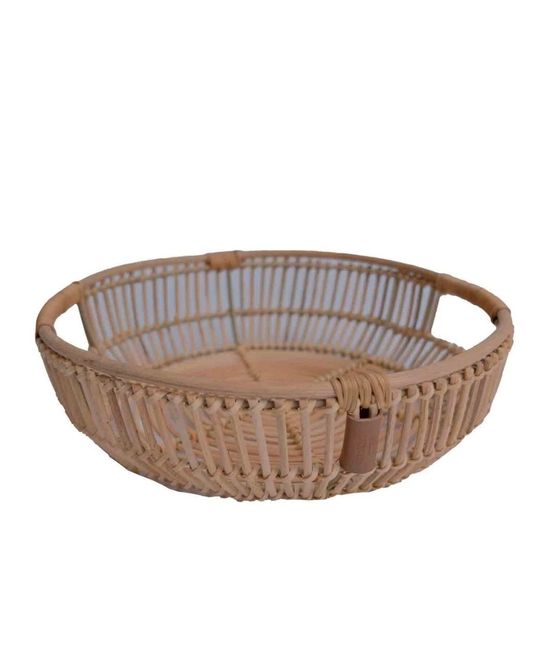 Hovedbilde Round Rattan Tray Natural L ⌀37