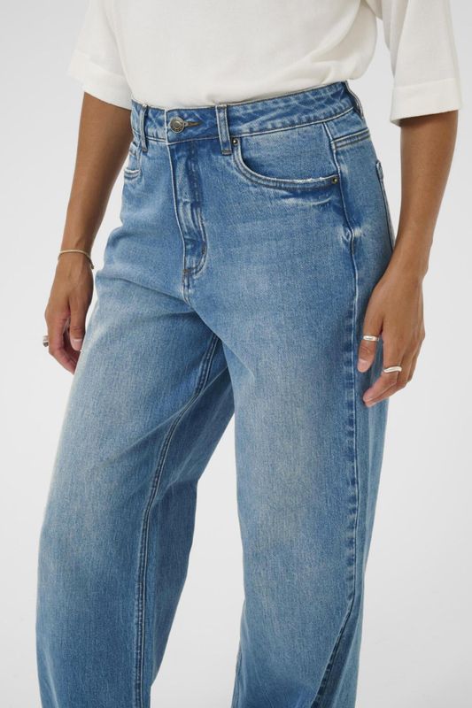 KAmeadow HW Reg Fit Jeans Vintage Blue