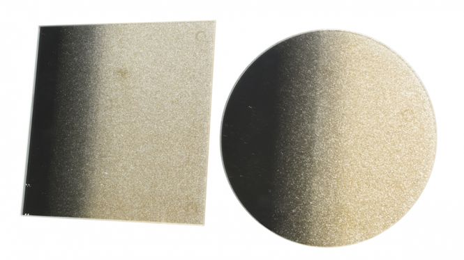 Hovedbilde Speilbrikke Gull/glitter Rund. 10cm