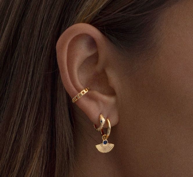 Hovedbilde Snake hoop earring-gold