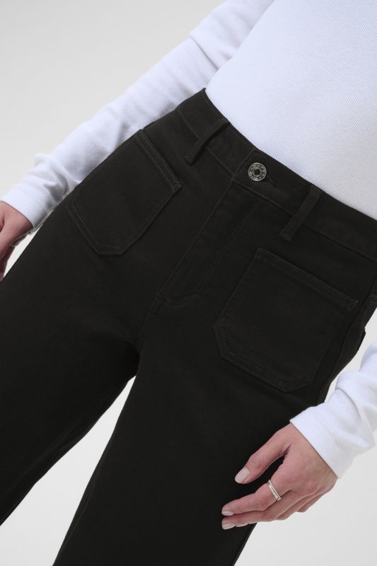 KAbrook HW Reg Fit Jeans Black Deep