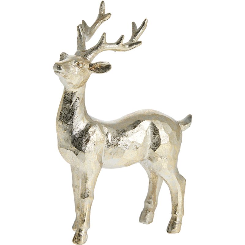 Sisillia decoration deer 14.5cm. L. Gold Stående
