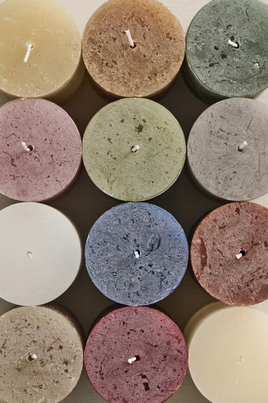 Rustiklys malva Ø:6,8 H:14