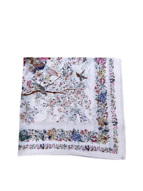 Scarf summer Bird White