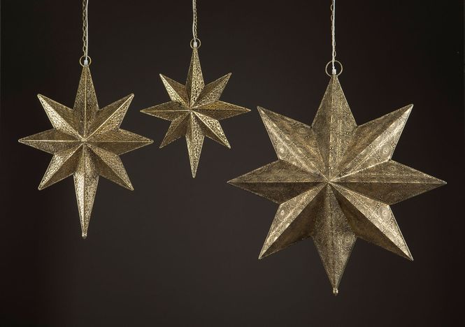 Hovedbilde Adventsstjerne Mira messing 68cm