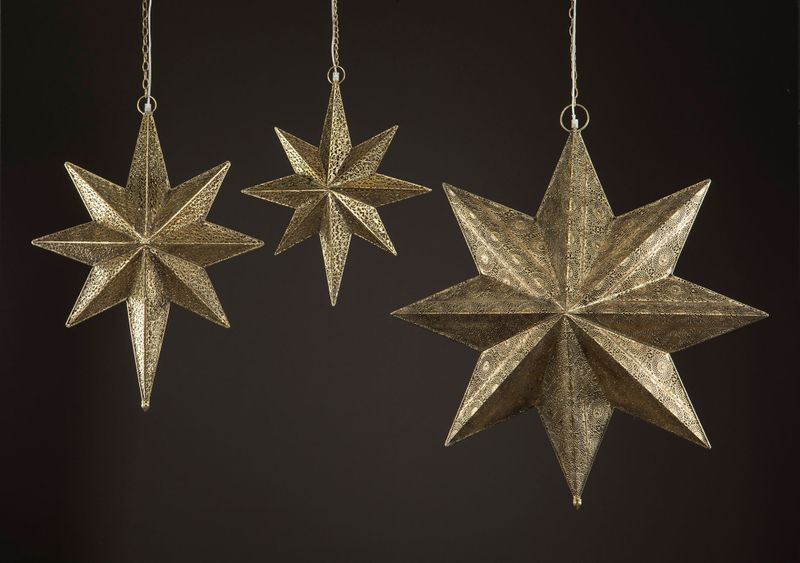 Adventsstjerne Mira messing 68cm